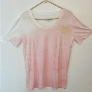 Elegant Pink Ombre Short Sleeve Tee
